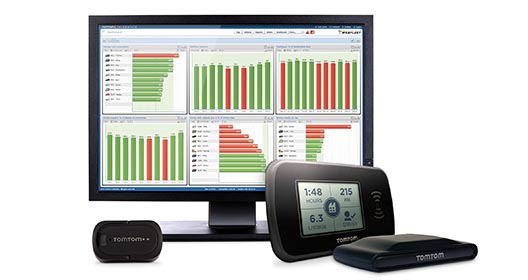 gestión de flotas WEBFLEET de TomTom Telematics