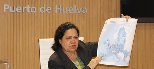 Manuela de Paz, presidenta de la Autoridad Portuaria de Huelva