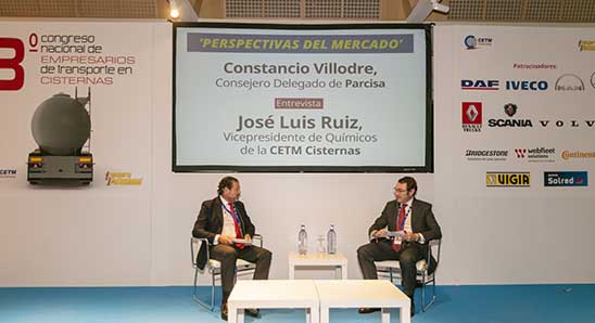 Constancio Villodre, consejero delegado de Parcisa y José Luís Ruiz vicepresidente de Químicos de CETM Cisternas