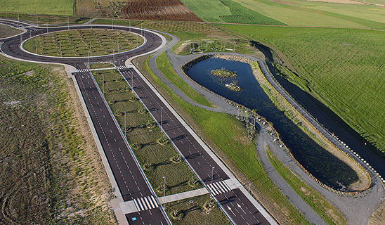 Vista aérea Plataforma Central Iberum