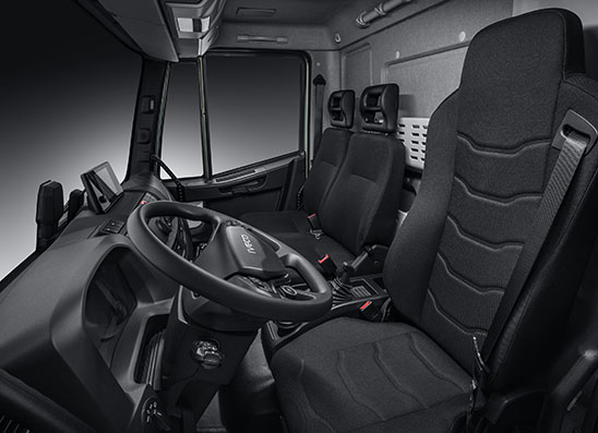 Cabina del Iveco Eurocargo muy amplia