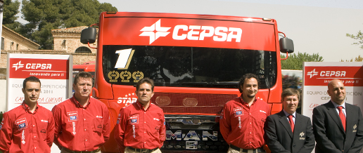 El Equipo de Competición CEPSA, con Antonio Albacete a la cabeza