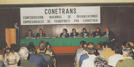 Una de las primeras asambleas de Conetrans