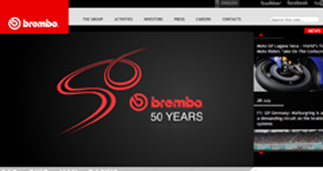  Brembo presenta su nueva página web online