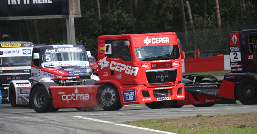 Antonio Albacete que tras sus dos victorias en el Circuito de Zolder (Bélgica)