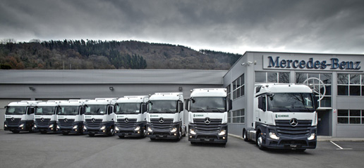 Ocho unidades del nuevo Actros Mercedes-Benz