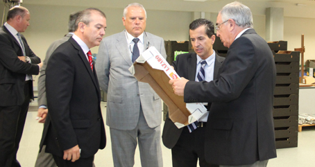 El director general de Industria de la Generalitat Valenciana, Rafael Miró, visita a ITENE