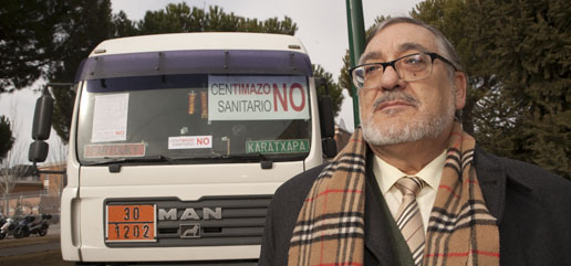 secretario general de Fetracal, Miguel Olmos