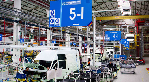 La fabrica de Iveco en Valladolid produce la furgoneta Daily