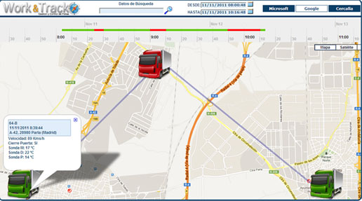 Mapa de transporte frigorífico de Work & Truck