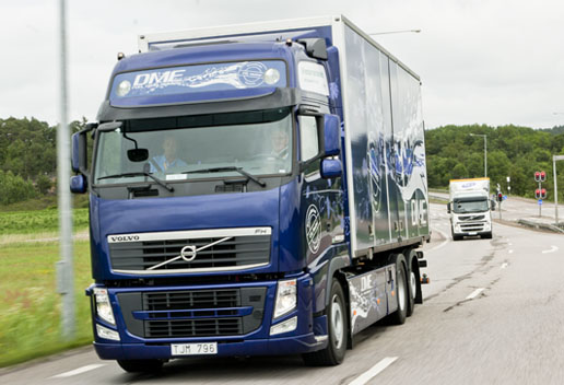 Transporte por carretera con Bio-DME