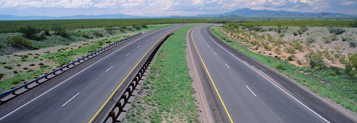 Carretera sin vehículos