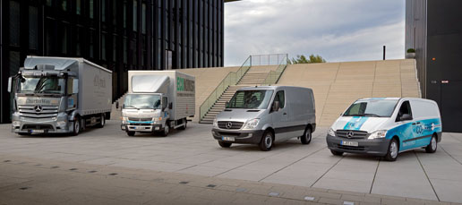 Gama de distribución de Mercedes Benz