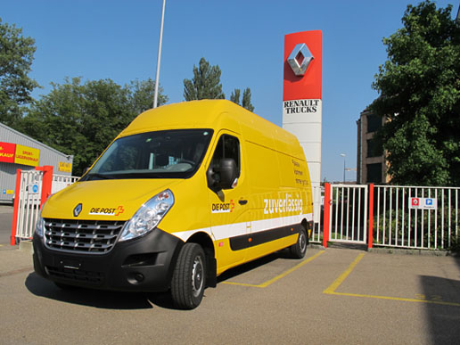 Renault Master para el servicio de correos suizo