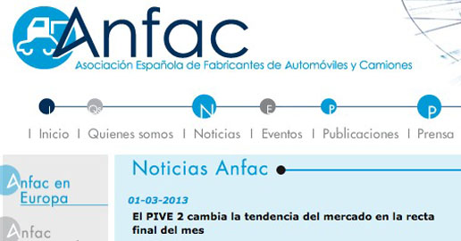 Nueva web de Anfac