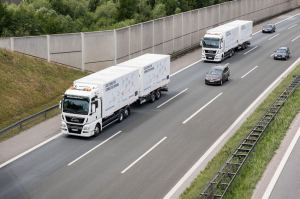 Vehículos acoplados en modo platooning