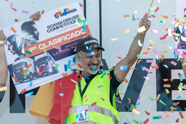 Juan Romeral, ganador del Scania Driver Competition