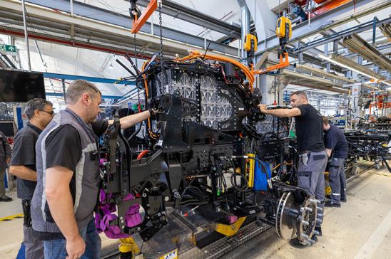 Fabricación de camión eléctrico