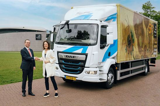 Un DAF LF Electric para el museo Van Gogh