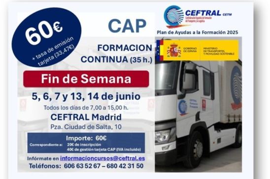 CEFTRAL Madrid organiza un curso CAP de Formación Continua