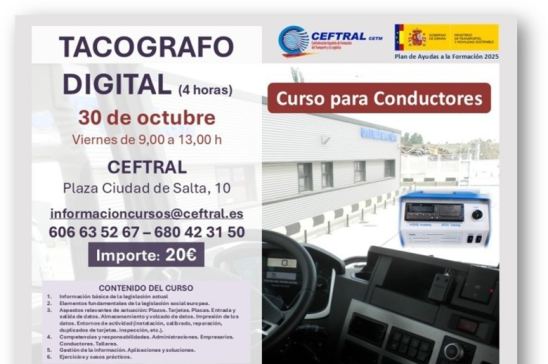 Curso para conductores: Tacógrafo Digital