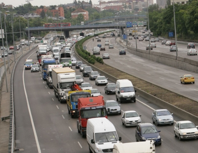 Atasco en la M-30