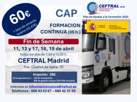 CEFTRAL lanza en Madrid el curso de CAP Formación Continua para abril