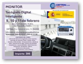 Curso subvencionado de Monitor de Tacógrafo Digital