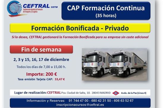 Curso CAP de CEFTRAL