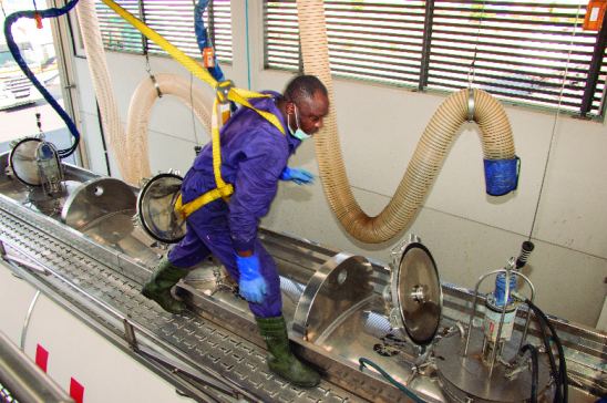 Lavado interior de una cisterna