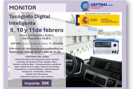 Curso CEFTRAL monitor tacógrafo digital