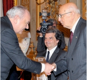 Paolo Monferino y Giorgio Napolitano