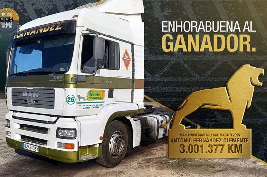 Ganador del MAN Max Mileage Master