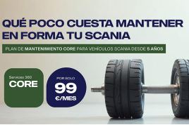 Plan de mantenimiento CORE con precio fijo y ventajas en taller de Scania