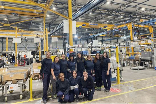 Trabajadoras en Schmitz Cargobull