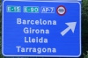 autopista de peaje ap-7 a su paso por Cataluña