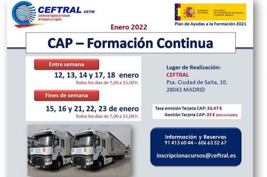 Cursos CAP de CEFTRAL