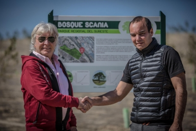 Ángel Nieto en el Bosque Scania