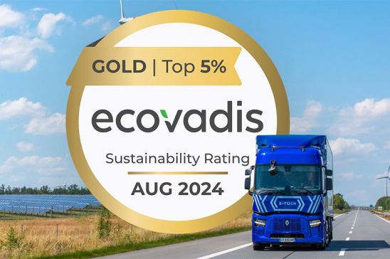 Certificación Ecovadis Oro para Renault Trucks