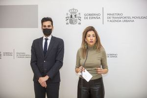 La ministra de Transportes, Raquel Sánchez, y el secretario de Estado de Seguridad, Rafael Pérez