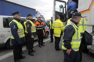 Control en la frontera entre Francia y Reino Unido