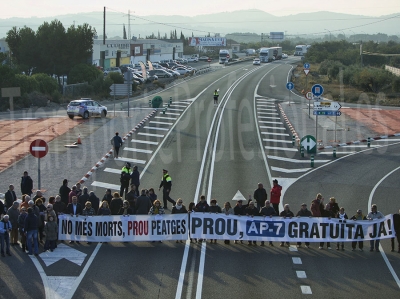 El transporte en Tarragona reclama que la AP-7 sea gratuita