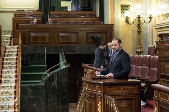 José Luis Ábalos en el Congreso de los Diputados