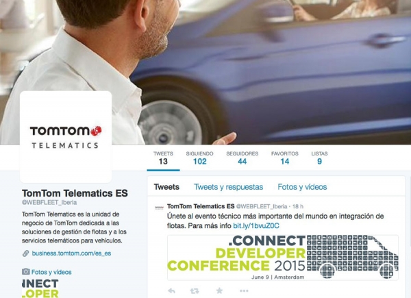 TomTom Telematics Iberia en Twitter