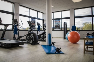 Gimnasio en el área de servicio de La Junquera de Andamur