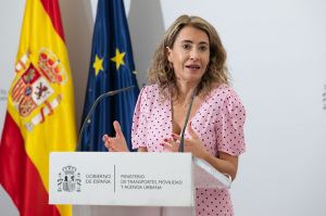 La ministra de Transportes, Raquel Sánchez