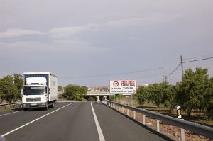 Paso de camiones en La Rioja