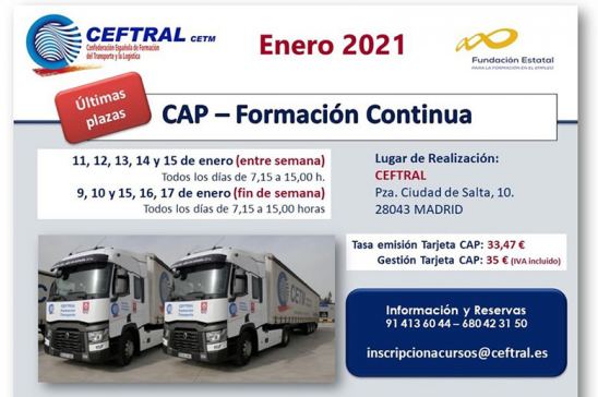 Cursos CAP de CEFTRAL