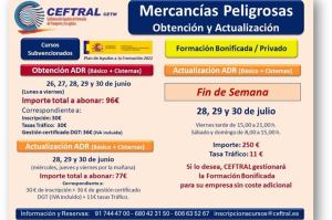 Cursos CEFTRALde mercancías peligrosas