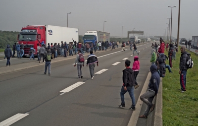 Protestas en Calais